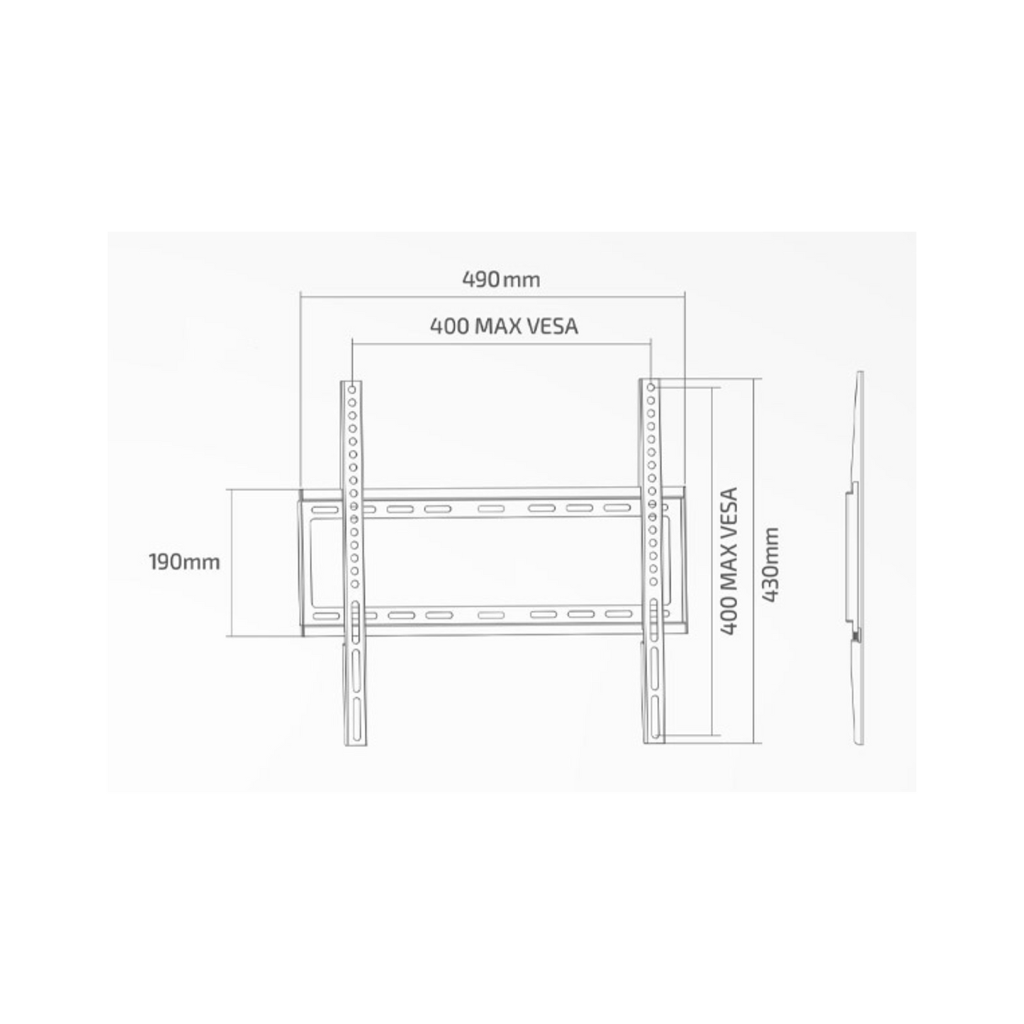 Staffa fissa Extra Slime 32"-55"
