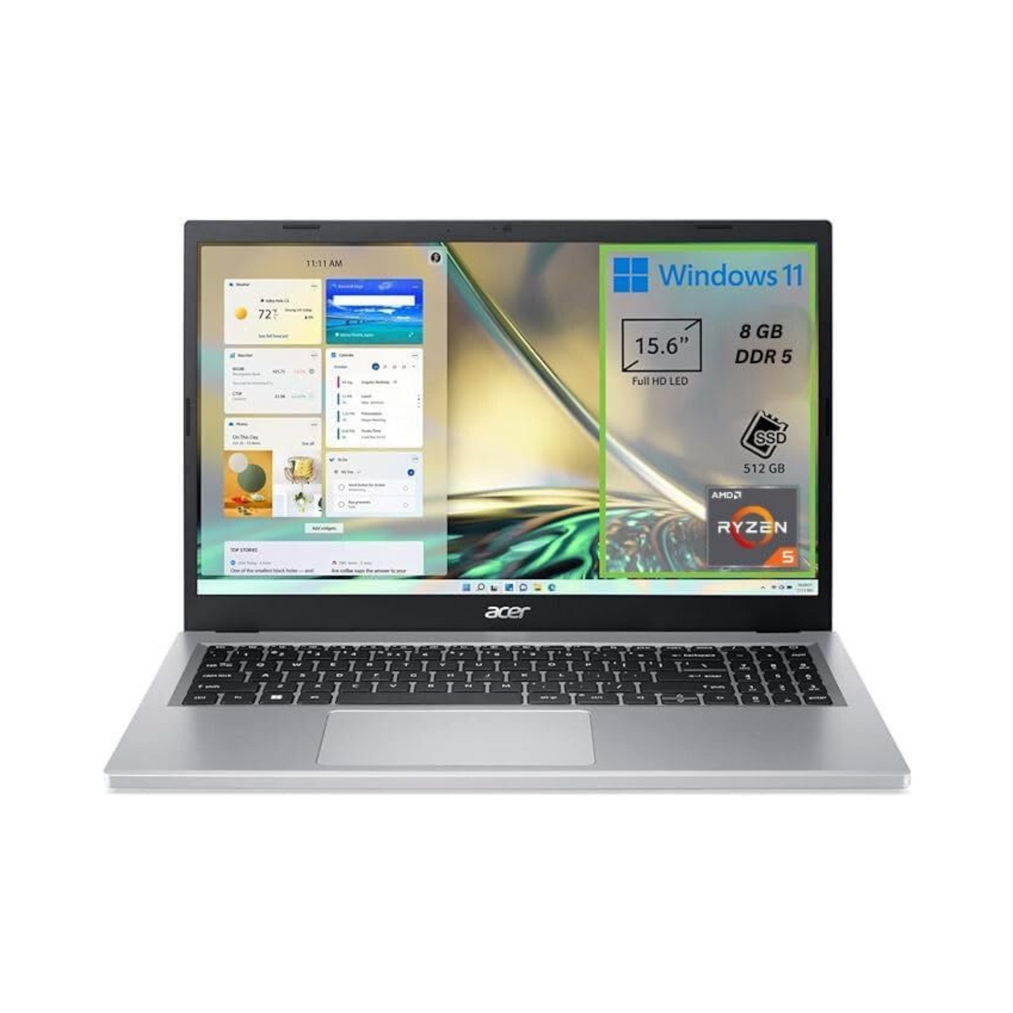 Acer 15,6" Rayzen 5 8GB-SSD 512GB