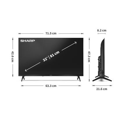 AKAI 32" QLED + SOUNDBAR